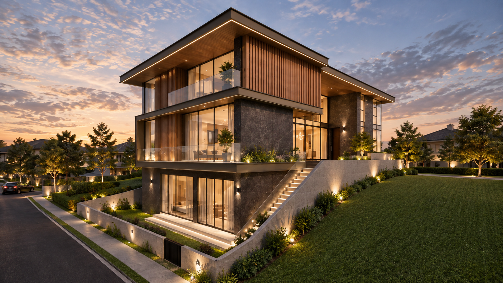 Casa Lumira — Side Rear View