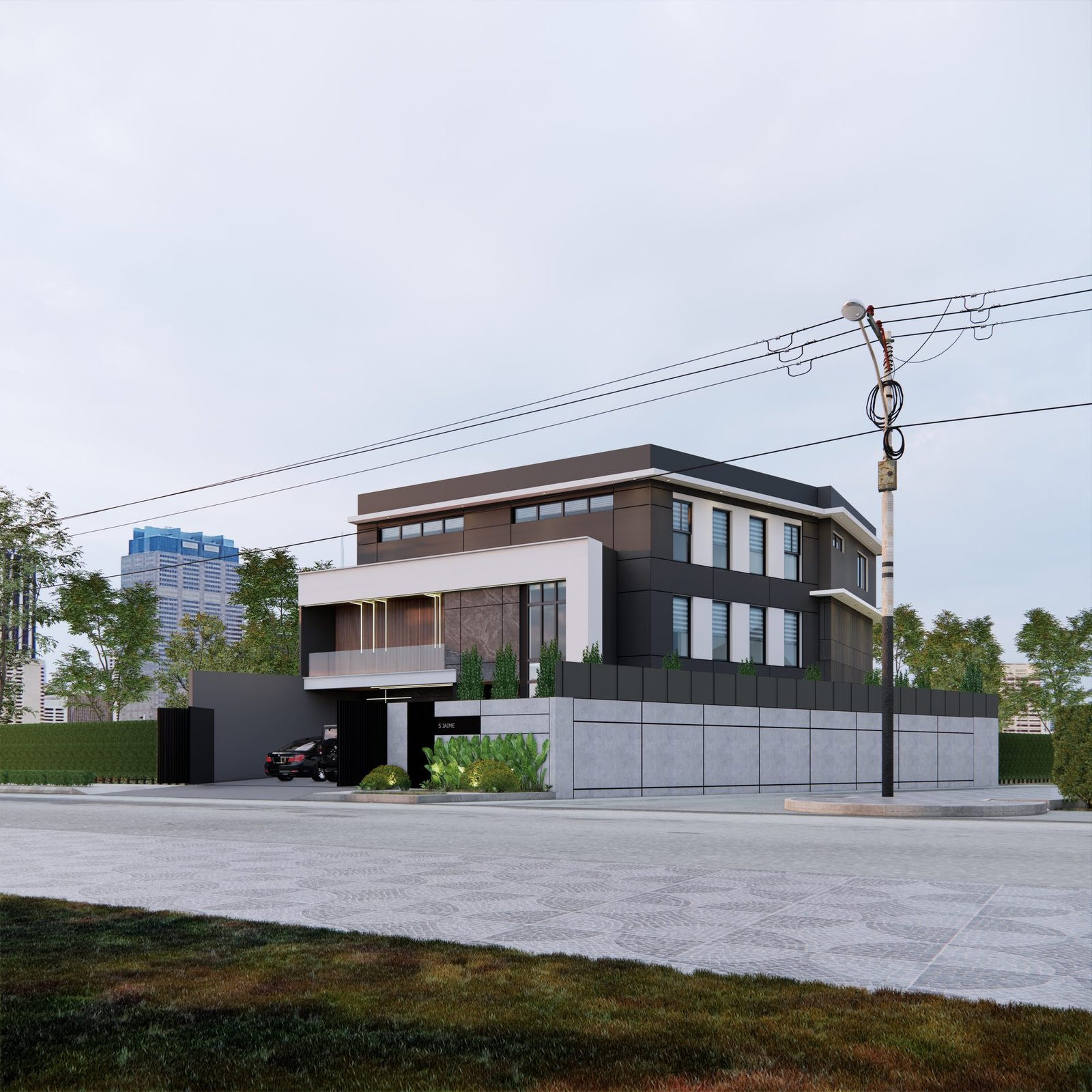 The Pandemic House — Perspective Render