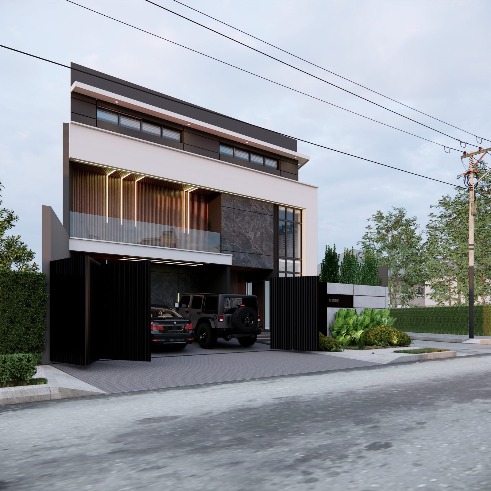 The Pandemic House — Front Elevation