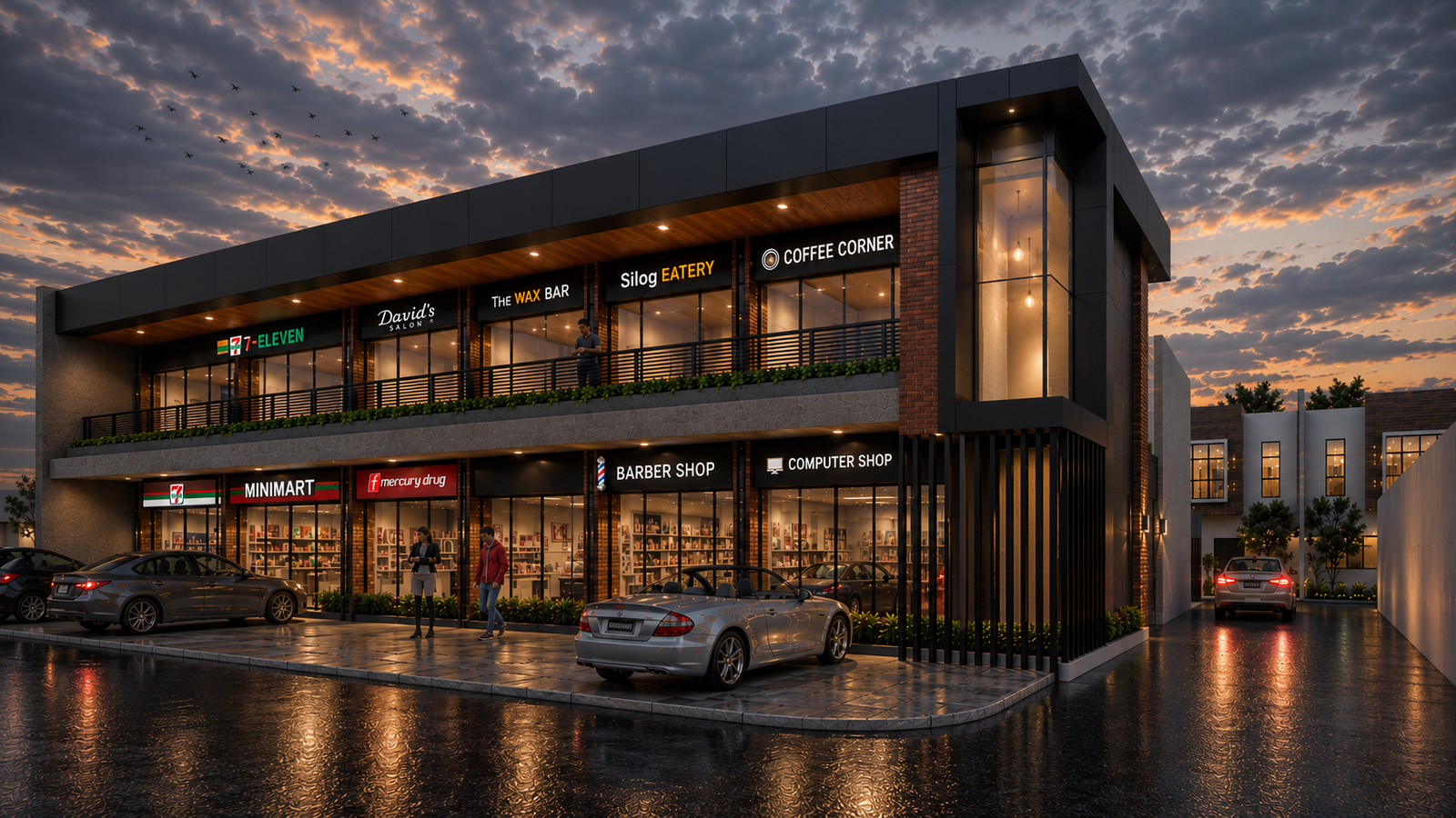 Topacio Commercial Building — Perspective Render