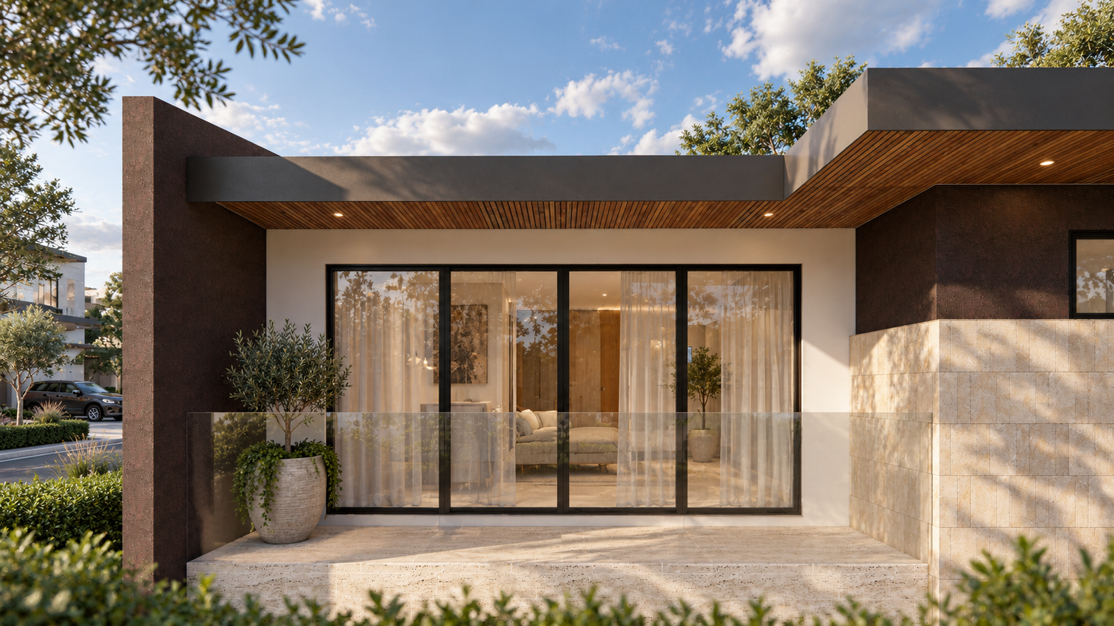 V Residence — Master Balcony
