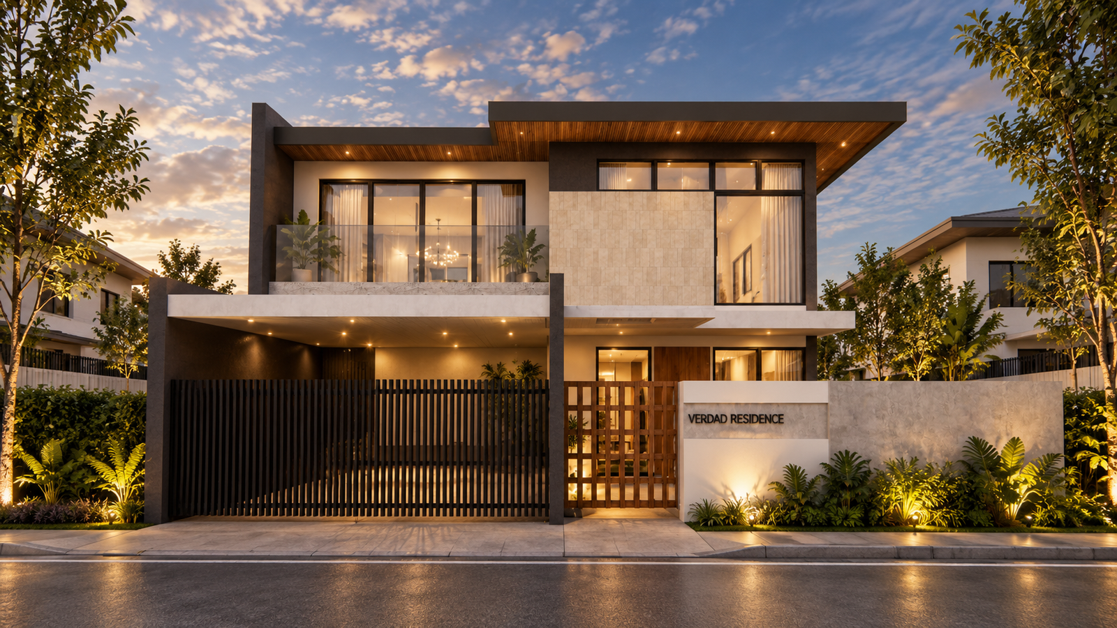 V Residence — Front Elevation