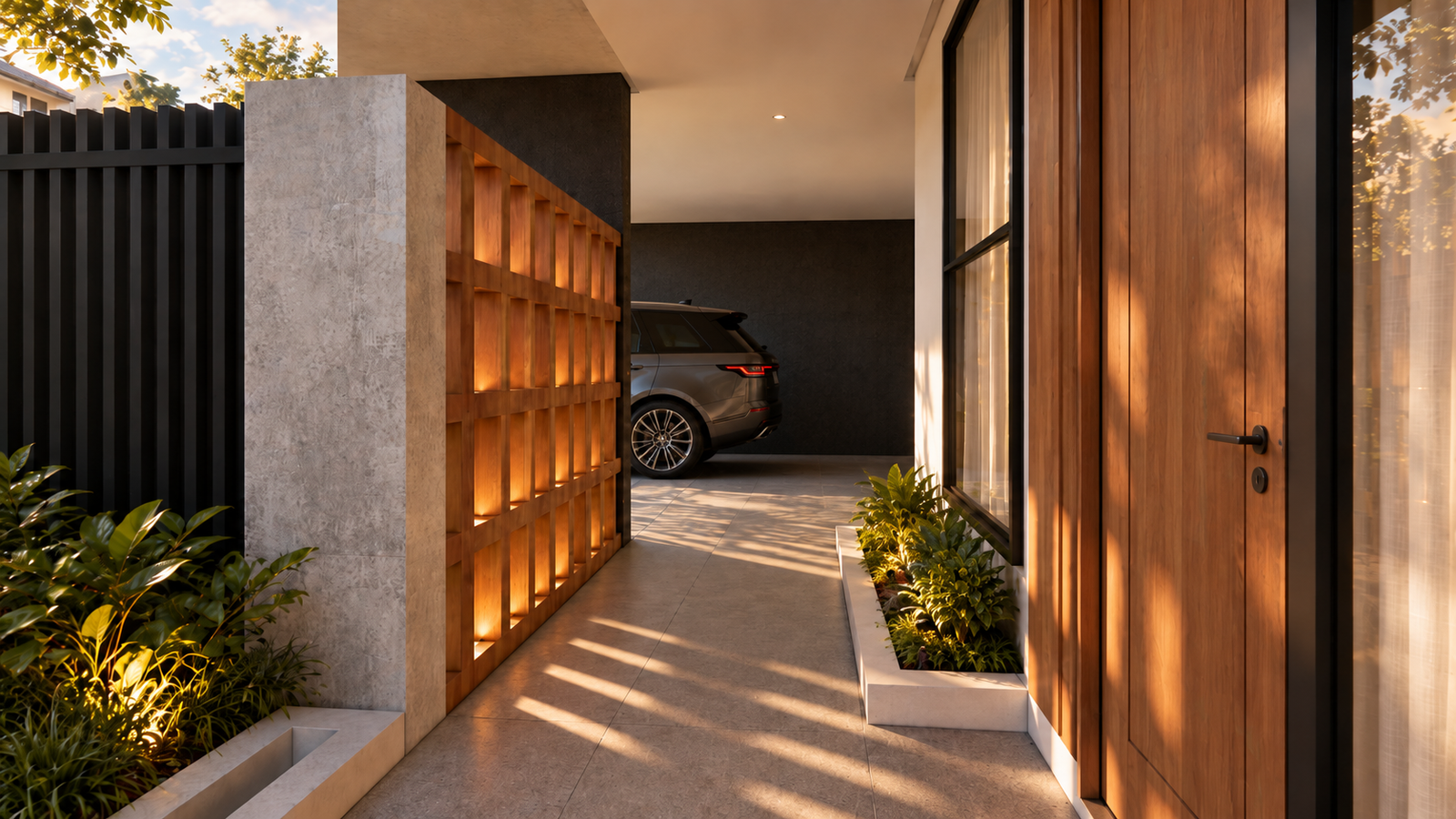 V Residence — Porch & Carport